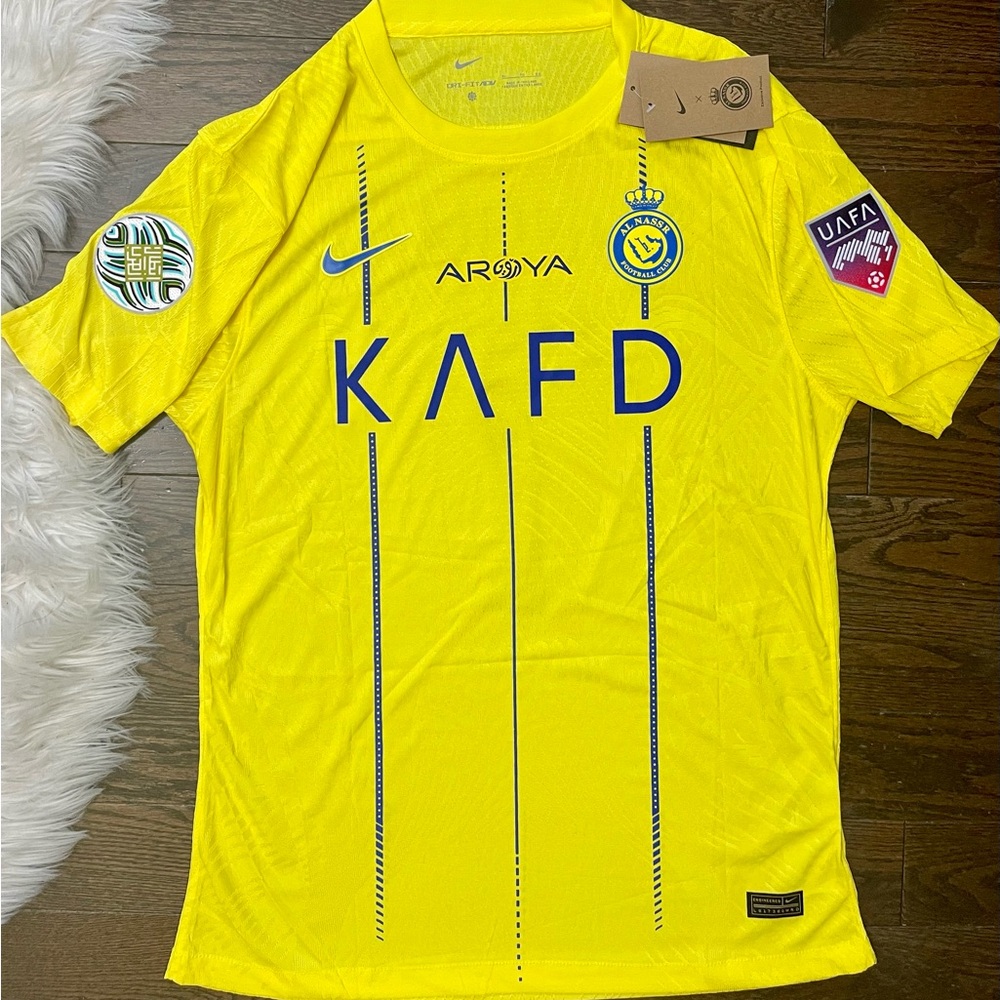 Al-Nassr Ronaldo soccer home jersey - Size XL Slim Fit